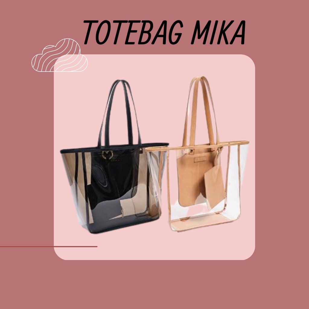 Totebag Mika,Totebag Transparan,Custom Totebag