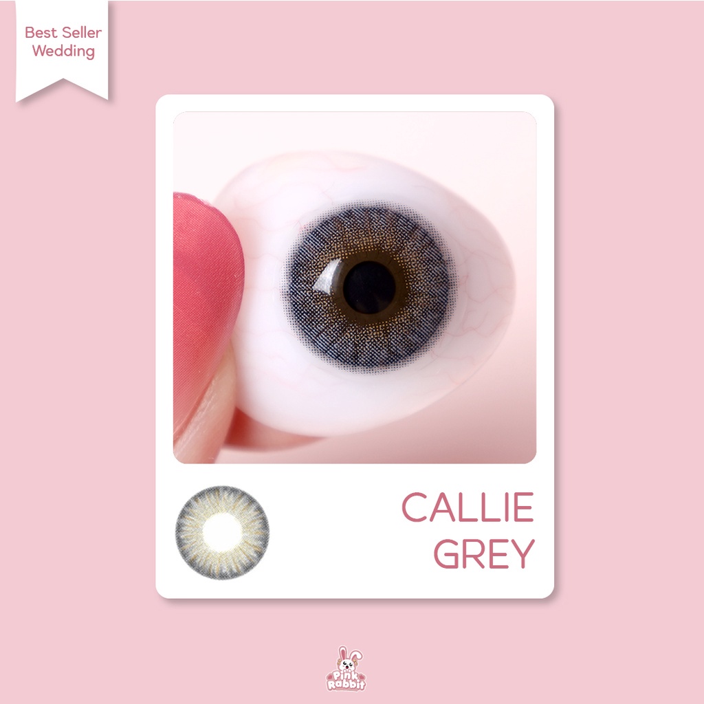 Pink Rabbit Softlens Minus Callie Grey Soflens Abu Abu