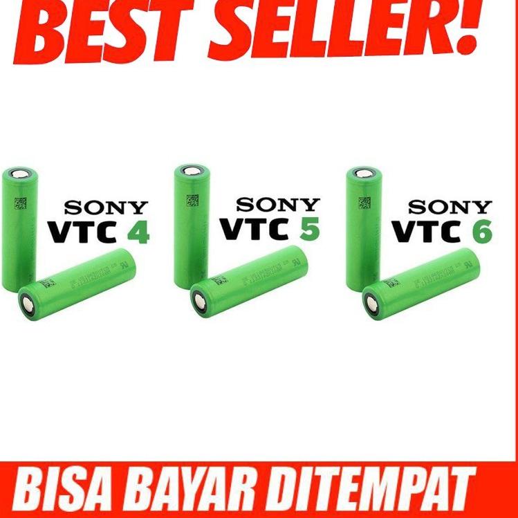 【Penjualan Terbaik】✅COD BATERAI SONY VTC 18650 AUTHENTIC / BATRE 18650 SONY VTC 4 , 5 , 6