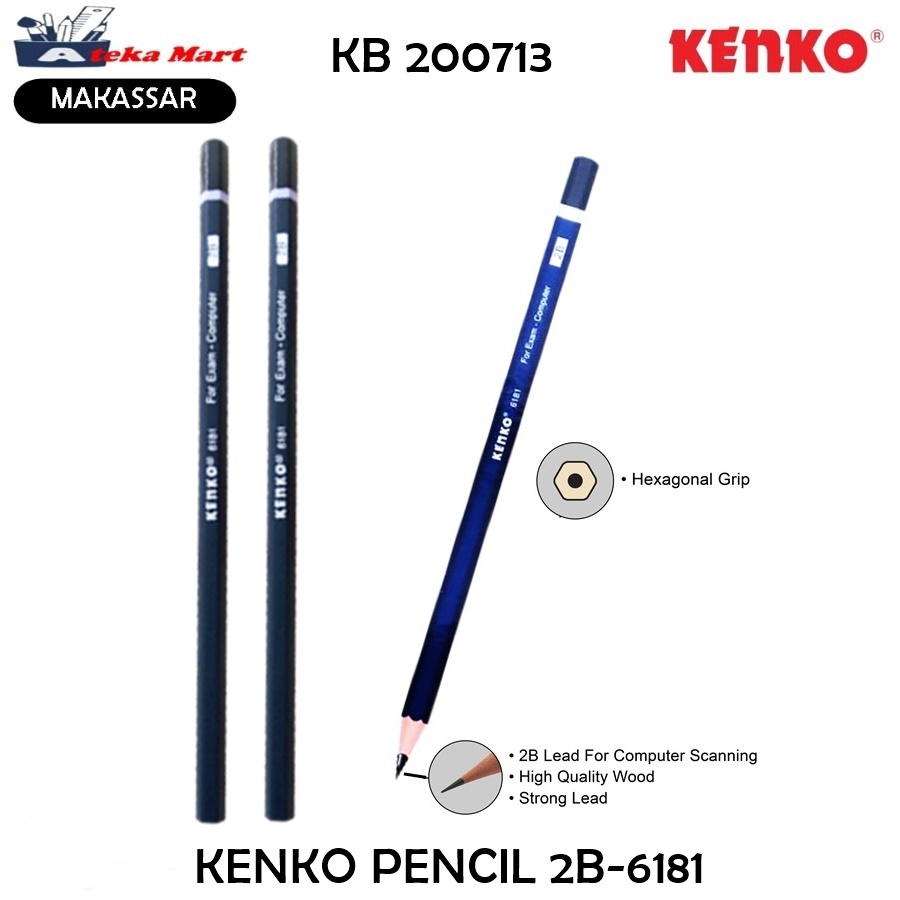 

[PCS] KENKO PENSIL 2B - 6181 2B - 6191 PENCIL