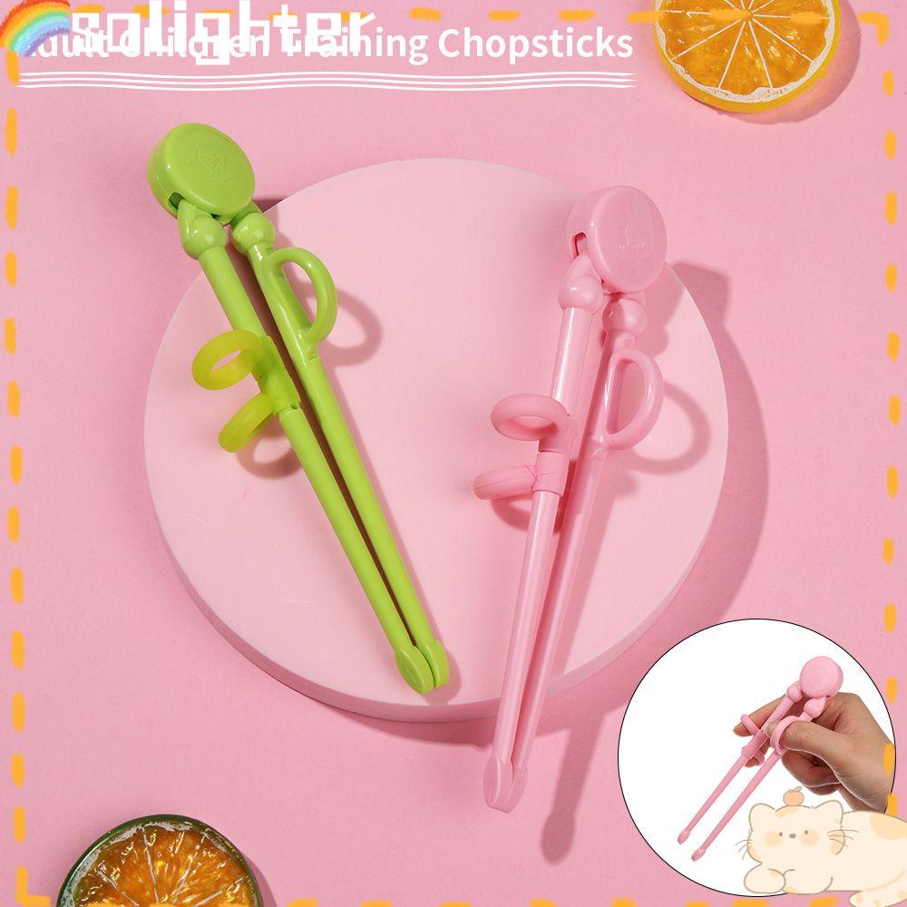 Solighter Training Sumpit Peralatan Makan Peralatan Makan Bayi Latihan Sumpit Anak Pemula Belajar Helper Edukasi Anak Paud