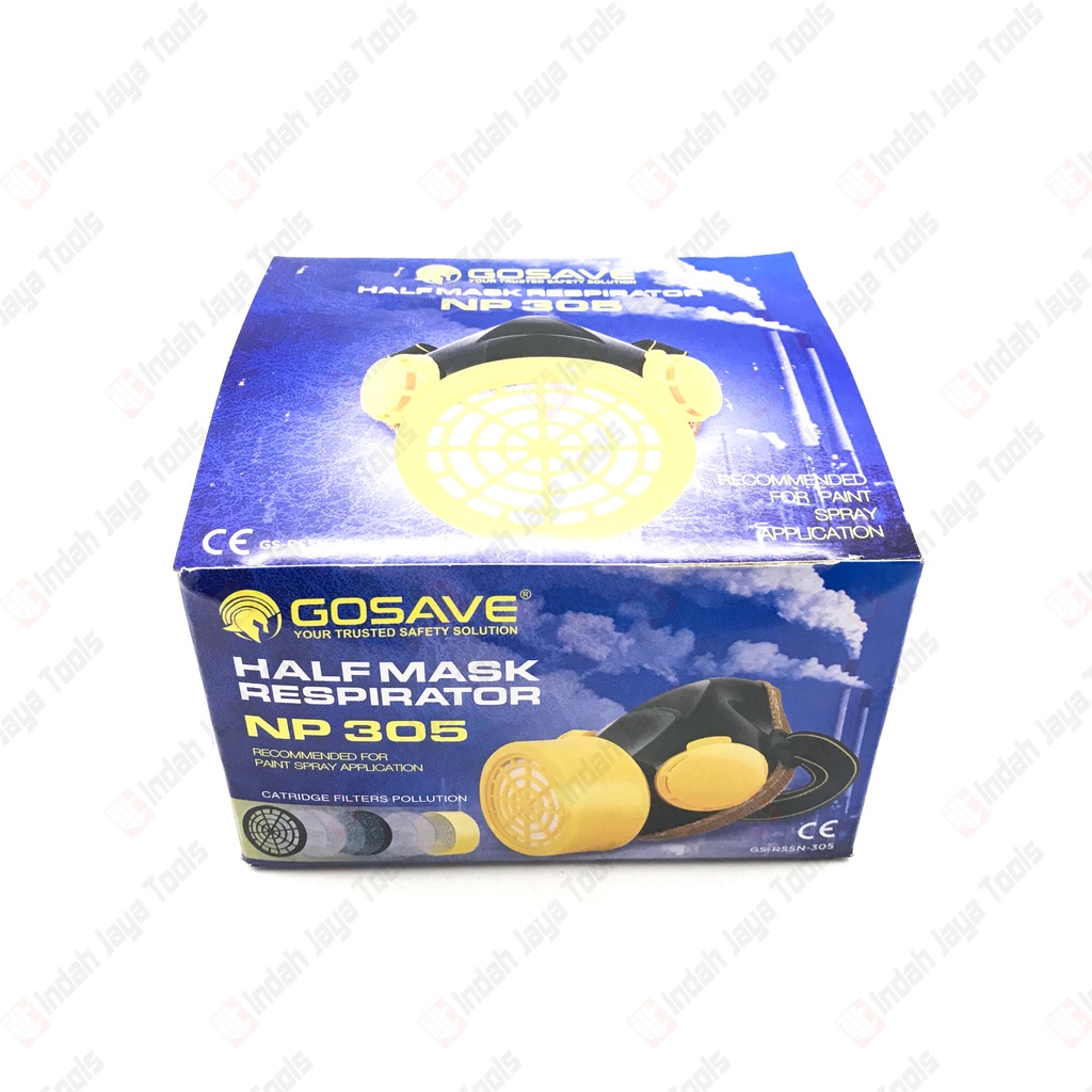 Masker Obat Single GOSAVE NP 305 / Tabung Single / Chemical Respirator