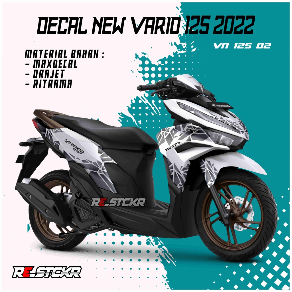 Decal new vario 125 2022 design 02 vario 125 new 2022