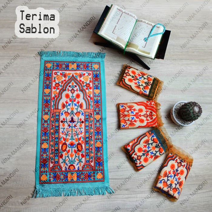 Sajadah Sajadah Suede midi 50x100 Lembut Murah Tipis Sajadah Turki(O4I8) Sajadah Turki Turky Ekclusi
