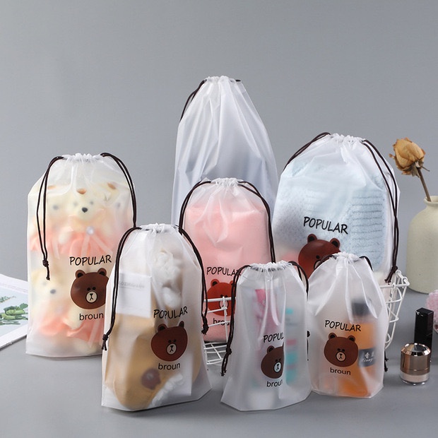 [HKL] MAKE UP TRAVEL POUCH / TAS MAKE UP MOTIF BERUANG / TRAVEL POUCH ORGANIZER / TAS SERUT MINI / KANTONG TAS TRAVEL