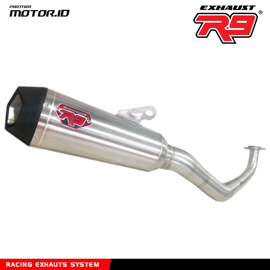 KNALPOT R9 NEW ALPHA SERIES YAMAHA AEROX NEW AEROX 155 LEXI 125