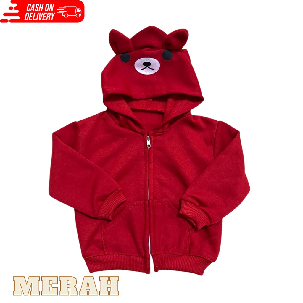 COD Jaket Bayi Karakter Hoodie Usia 0-12 Bulan Baju Baby Gracia