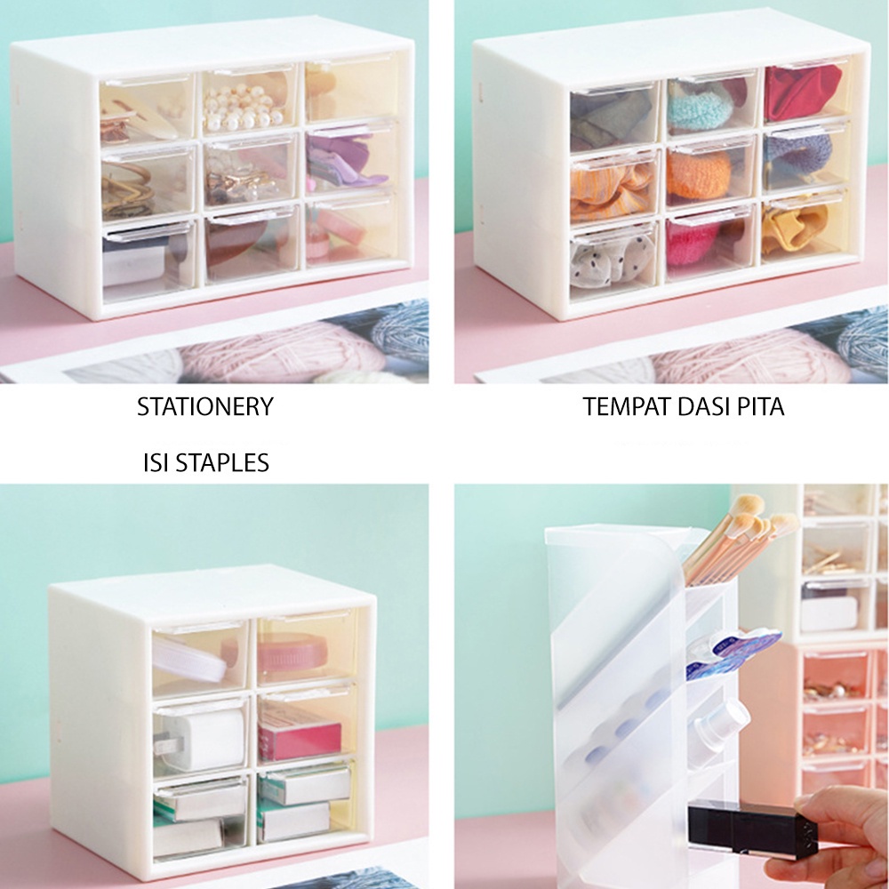 UNIK88 KOTAK LACI MINI SERBAGUNA | STORAGE BOX | KOTAK PERHIASAN | KOTAK AKSESORIS