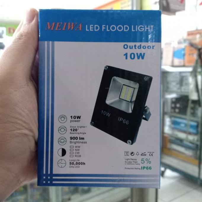 LAMPU SOROT LED SMD KAP TEMBAK 10W MEIWA 10 WATT INDOOR OUTDOOR FLOOD LIGHT