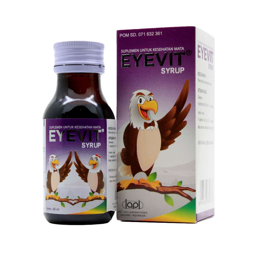 Eyevit Sirup 60ml - Vitamin Mata Anak-Mata Minus-Mata Capek-Mata Anak