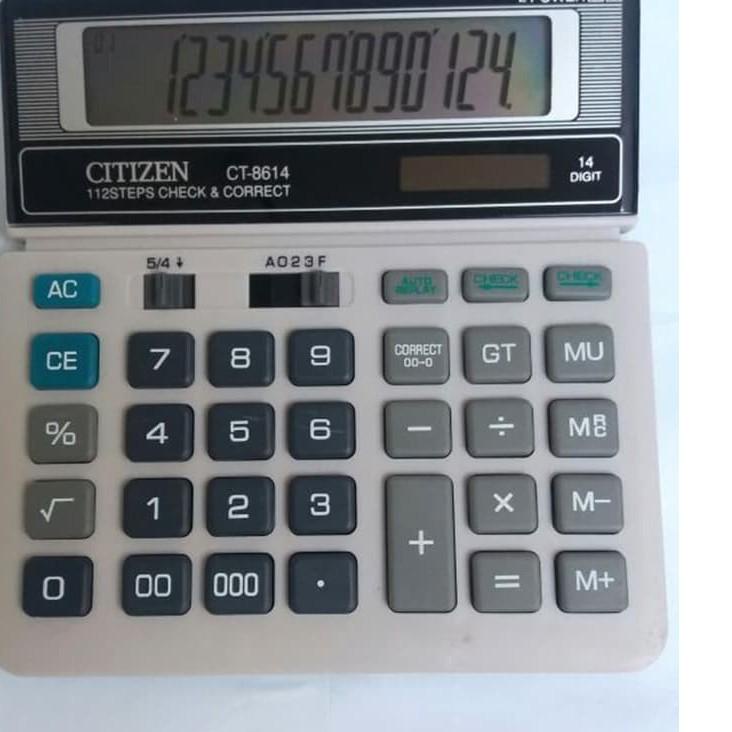 

AFI627 Kalkulator Dagang 14 Digit Citizen CT-8614 +