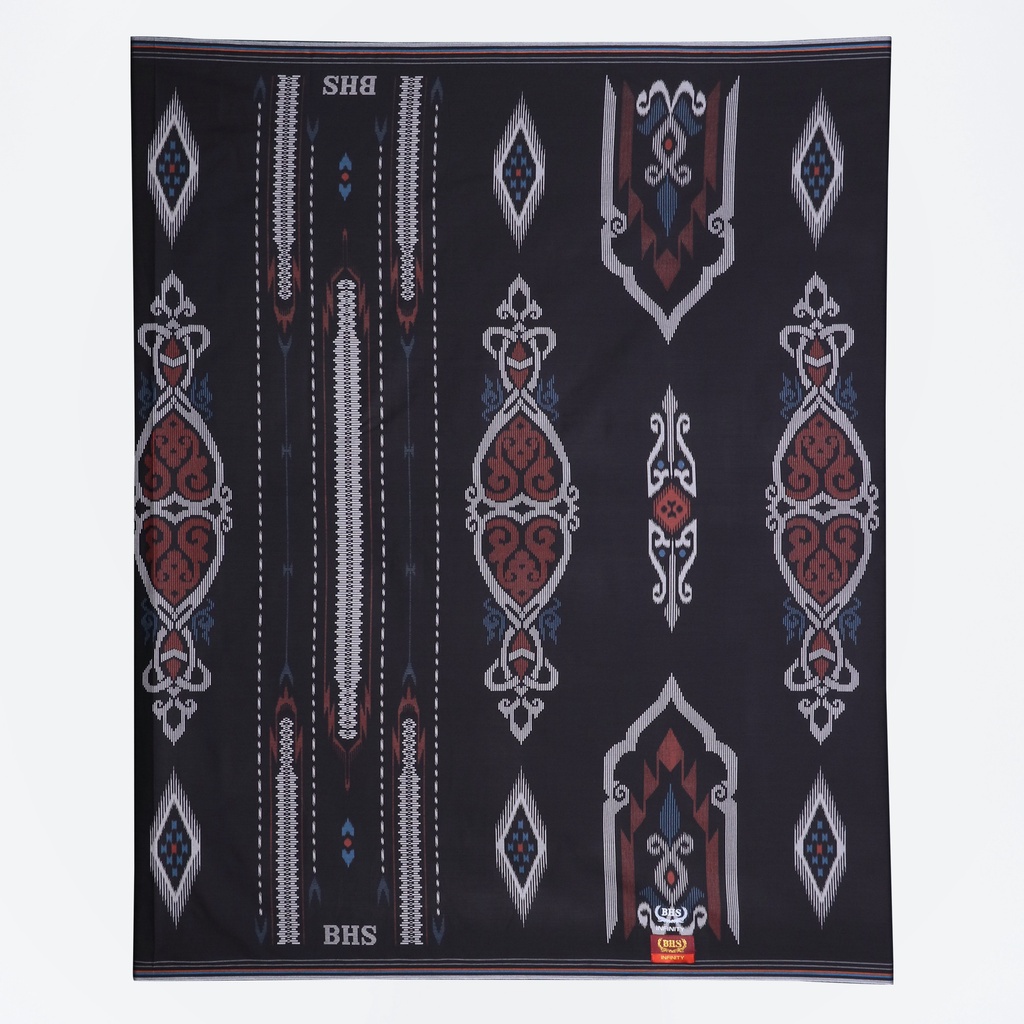 Sarung BHS Infinity Gold Motif PKE Hitam Merah 04 / INFINITY BHS