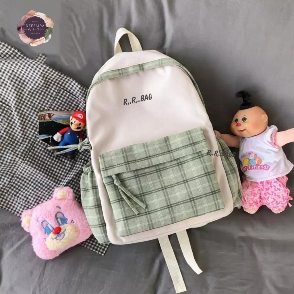 Tas Ransel Wanita Model Rrbg01 K0rean Cute Untuk Sekolah Anak Sd Smp Dan Sma