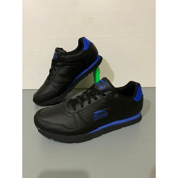 sepatu slazenger classic black blue original made in indonesia