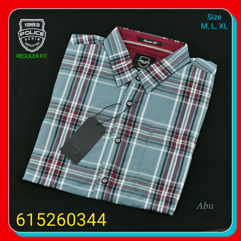Kemeja Casual Pria Police Denim Industry 615260344 Lengan Pendek