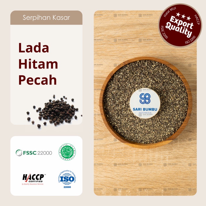 

Black Pepper Crushed/ Lada Hitam Pecah 250 Gram