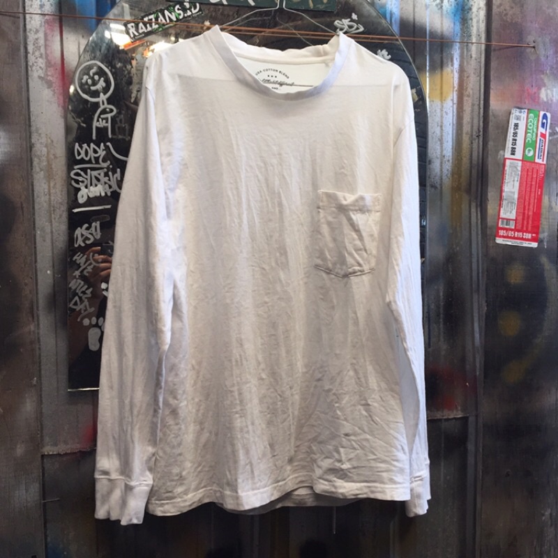 LONGSLEEVE POCKET WHITE NIKO AND