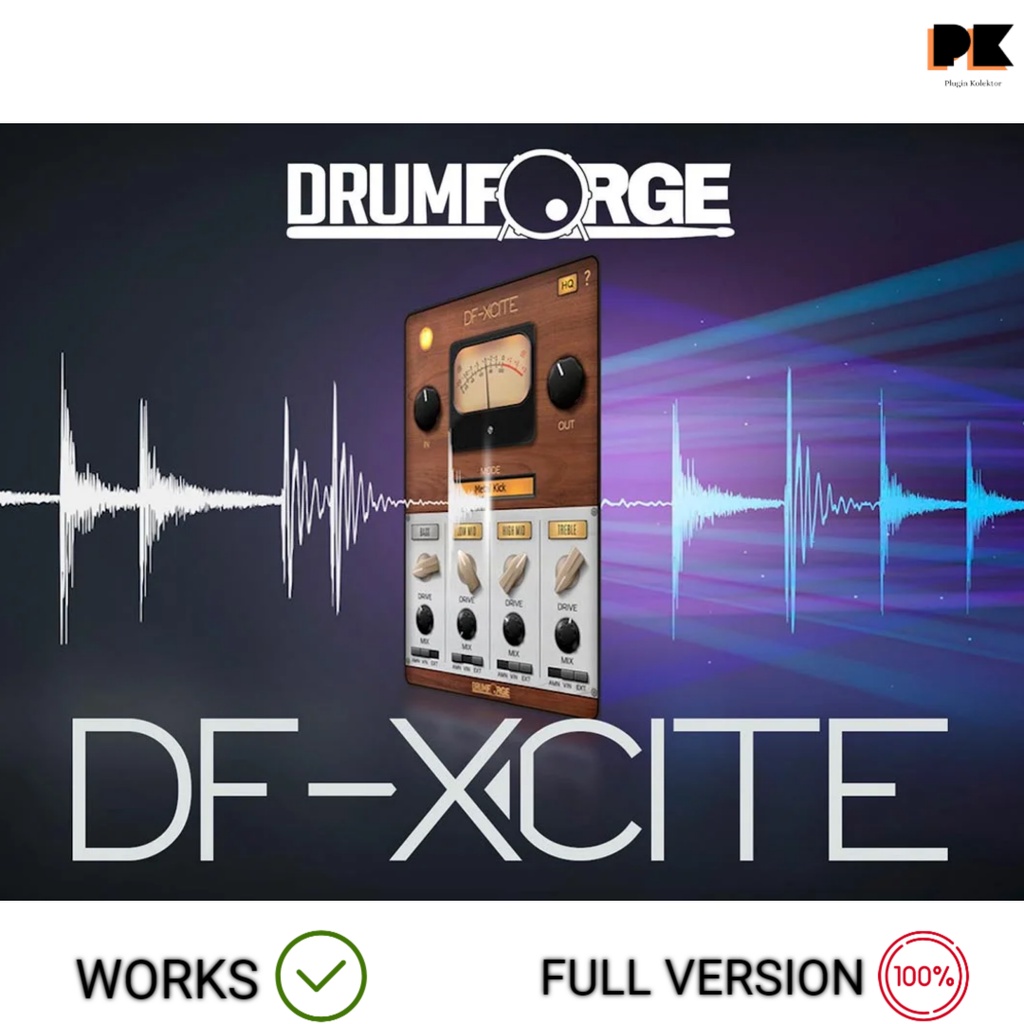 Drumforge DF-XCITE 1 VST Plugin first audio plugin designed for mixing drums