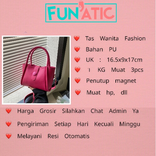Funatic Tas Selempang Wanita Viral Import Terbaru Fashion Korean Style FA1080