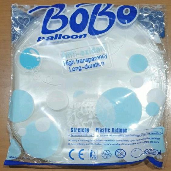 Balon Bobo biru PVC 18 inch per bungkus isi 50 lembar