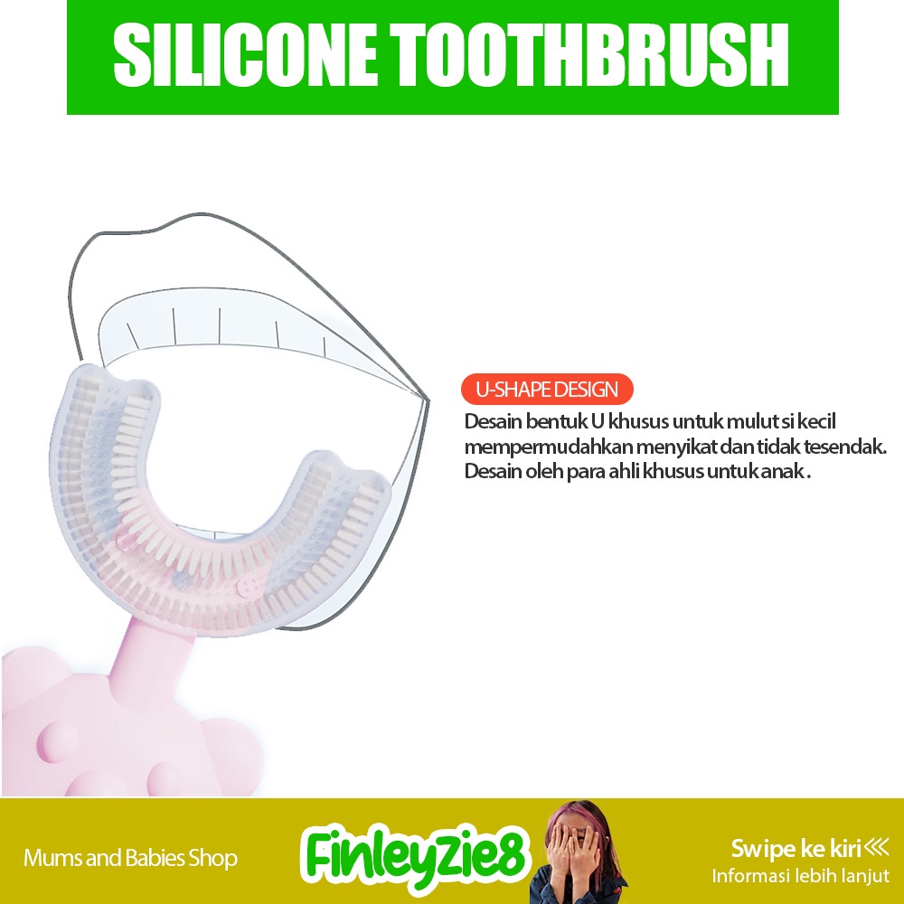 Sikat Gigi U Shape Anak / Teeth brush Anak Soft Bentuk U Usia2-12 / Sikat Gigi Silikon Bayi / Sikat Gigi Silikon / Sikat Gigi Silikon Anak / Sikat Gigi Silikon Anak / Sikat Gigi Bentuk U Anak / Sikat Gigi Bentuk U Silikon