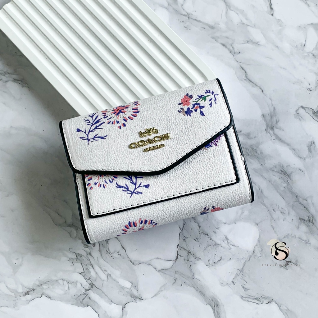DOMPET WANITA COACH WITH MEADOW PRAIRE PRINT