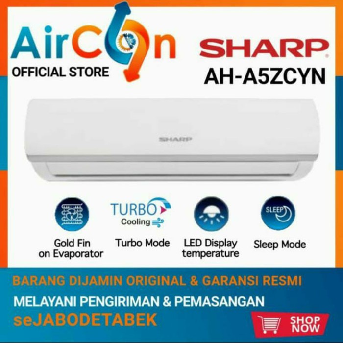 Akon Ac Sharp Ah-A 5 Ucy Turbo Cool 0.5 Pk 1/2Pk Ah-A5Ucy Unit Only