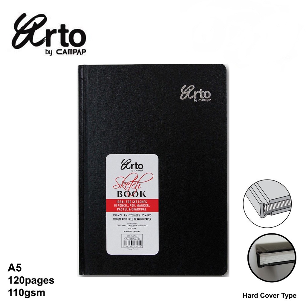 Sketch Book Arto Hard Cover A5