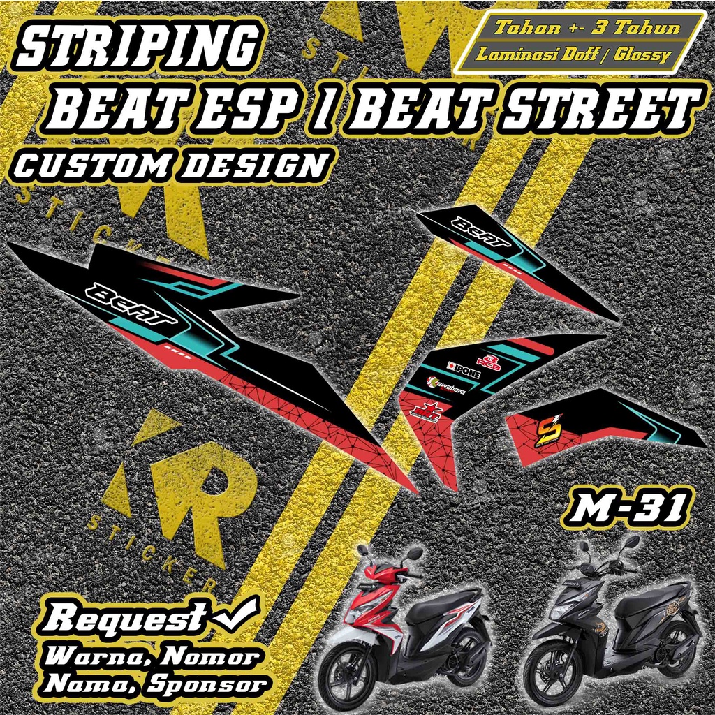 Stiker Striping Beat Esp / Beat Street custom desain sticker beat sticker beat street | M31 | KR STI