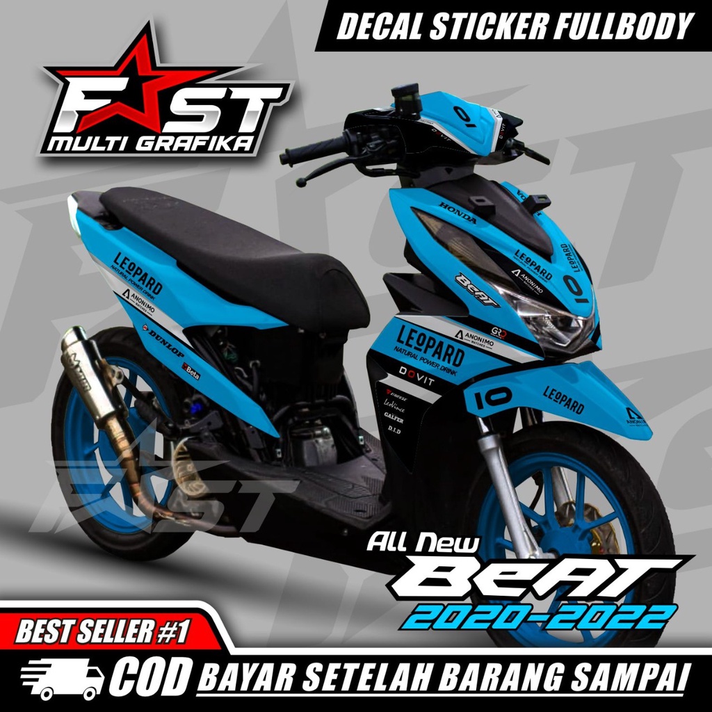 COD decal stiker all new honda beat deluxe 2022 fullbody stiker decal motor honda beat 2022 fullbody