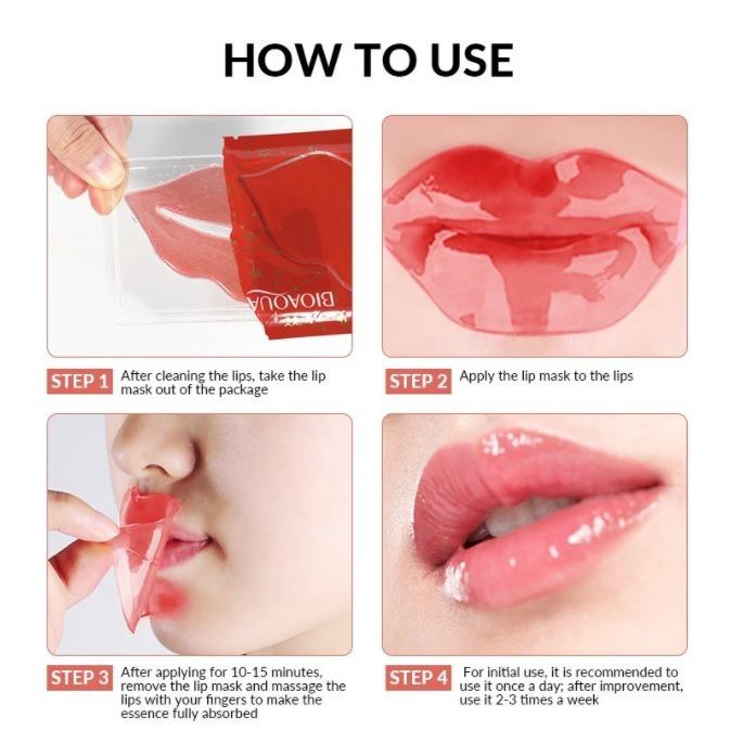 [BPOM][100% ORIGINAL] Bioaqua Cosmetics masker bibir Cherry collagen Moisturizing Essence Lip Mask 60g