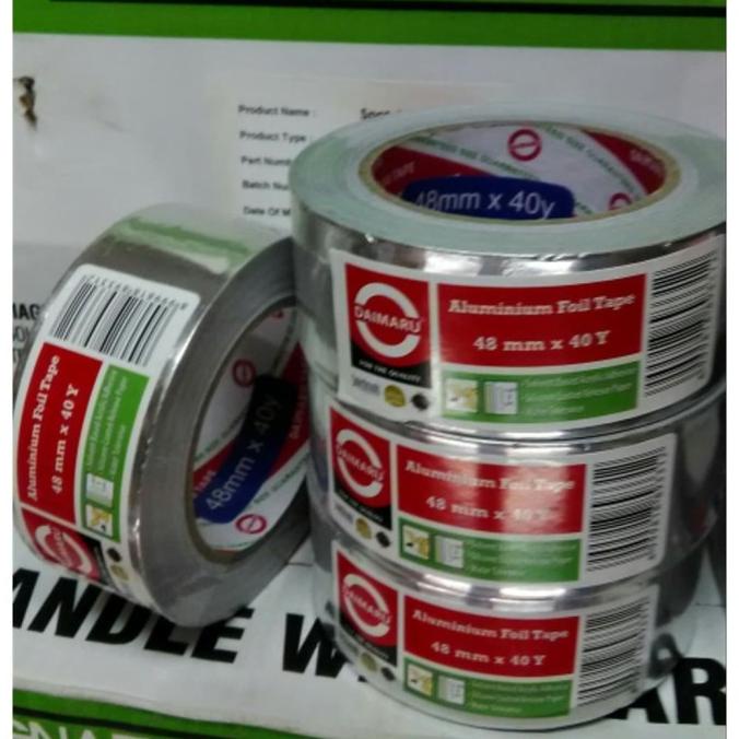 

DAIMARU Aluminium Foil Tape - Isolasi Aluminium 48mm X 40 Yard untungt33