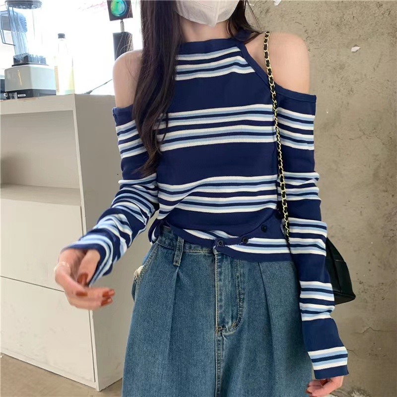 Monica Baju Atasan Wanita Shoulder Off Top Baju Lengan Panjang Wanita Off Shoulder Top Lengan Panjang Wanita Korea Lengan Panjang Wanita OverSize Atasan Wanita Korea Style Atasan Wanita