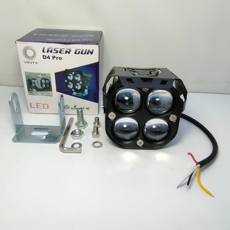 Lampu Tembak Sorot Led Laser Gun Vinyx D4 Pro