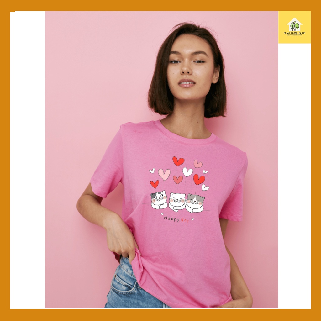 Play House Baju Tshirt Atasan Kaos Anak Perempuan Lengan Pendek Umur 1-12 Tahun