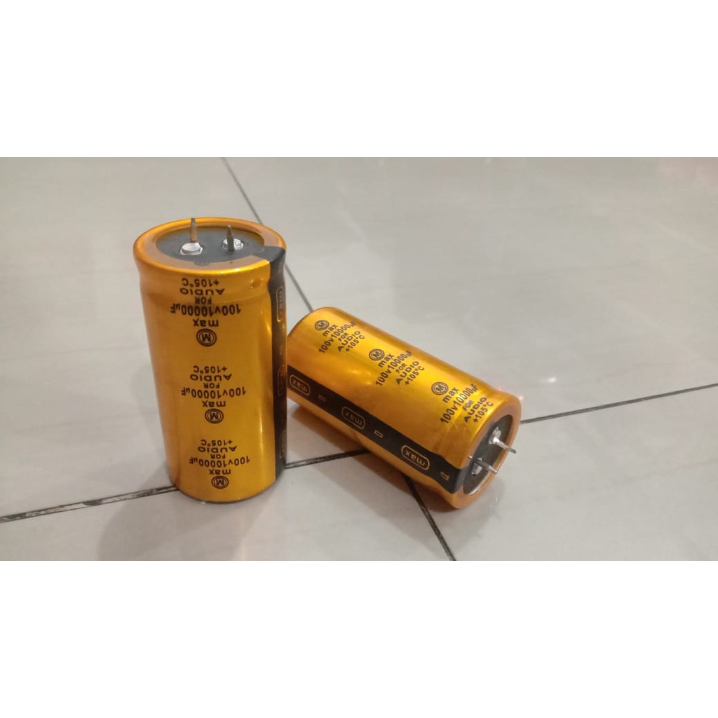 ELCO MAX 10000 MIKRO 100 VOLT 10000UF 100V 100VOLT MURNI MURNI ASLI