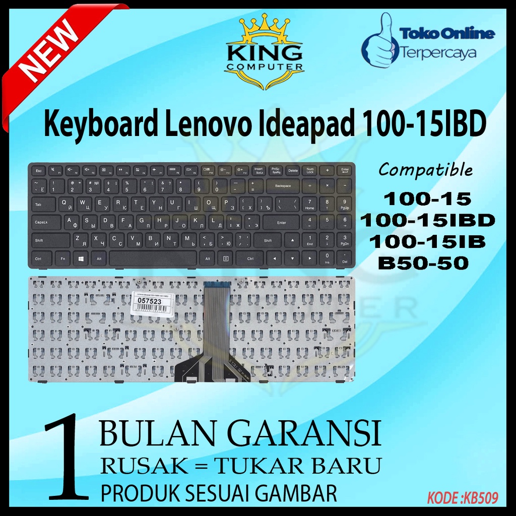 Keyboard LENOVO Ideapad 100 15 100-15 100-15IBD 100-15IB B50-50