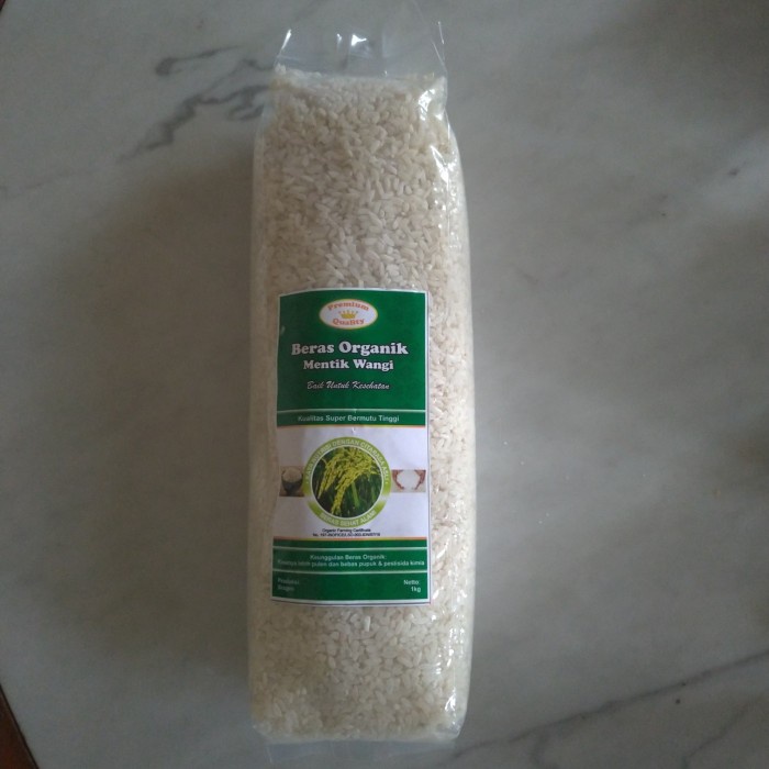 

Beras Organik Mentik Wangi - Non Vakum