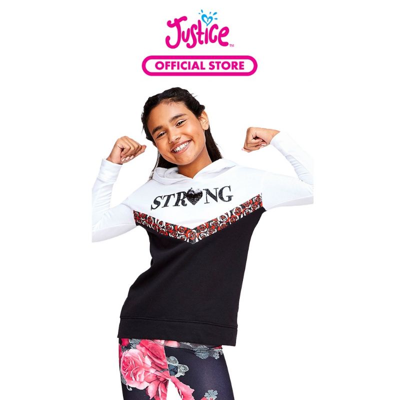Justice sweater hoodie Strong