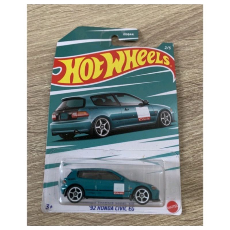 Hot wheels 92 Honda civic eg hijau toska
