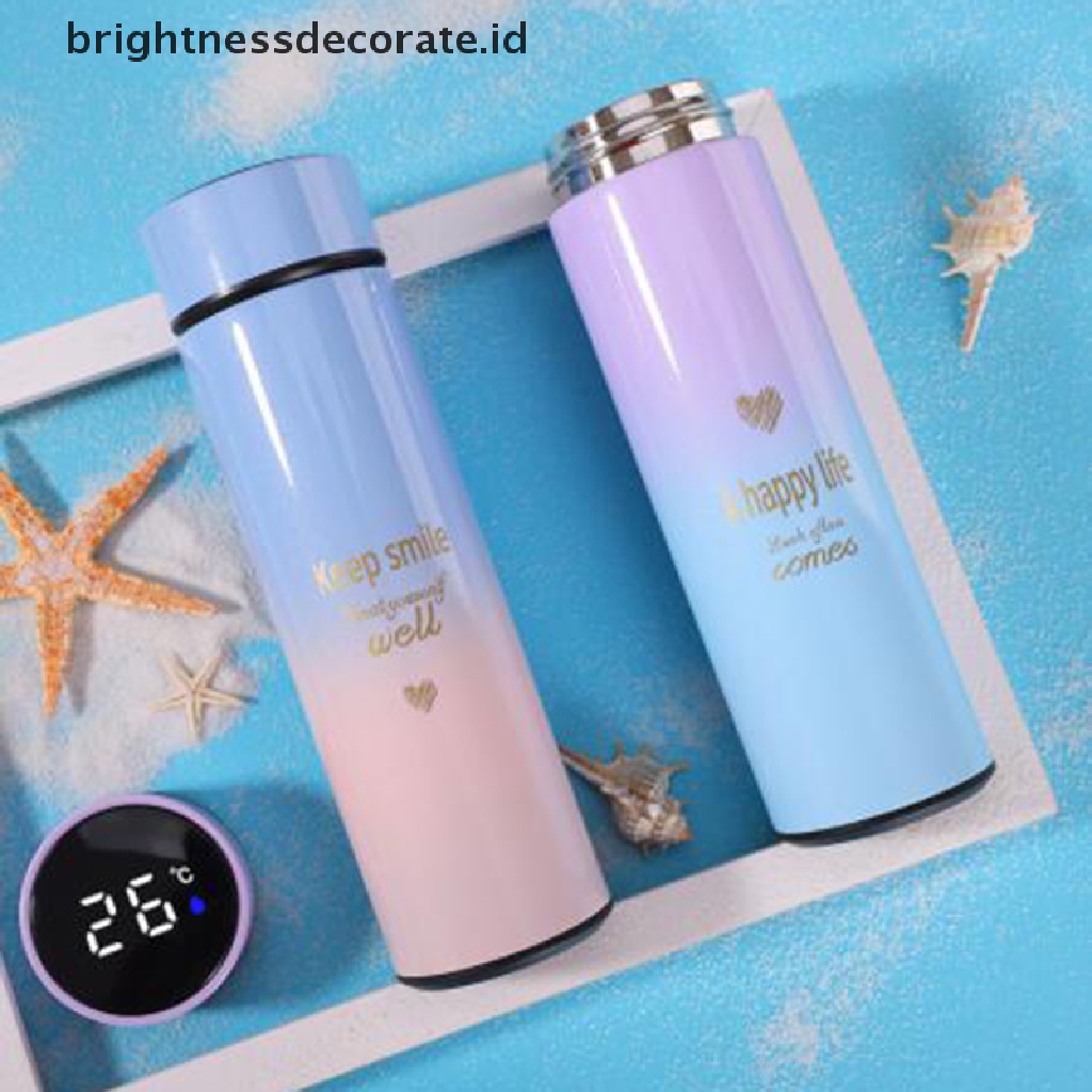 [Birth] 500ml Digital Temperature Display Smart Termos Botol Air Insulasi Cups [ID]