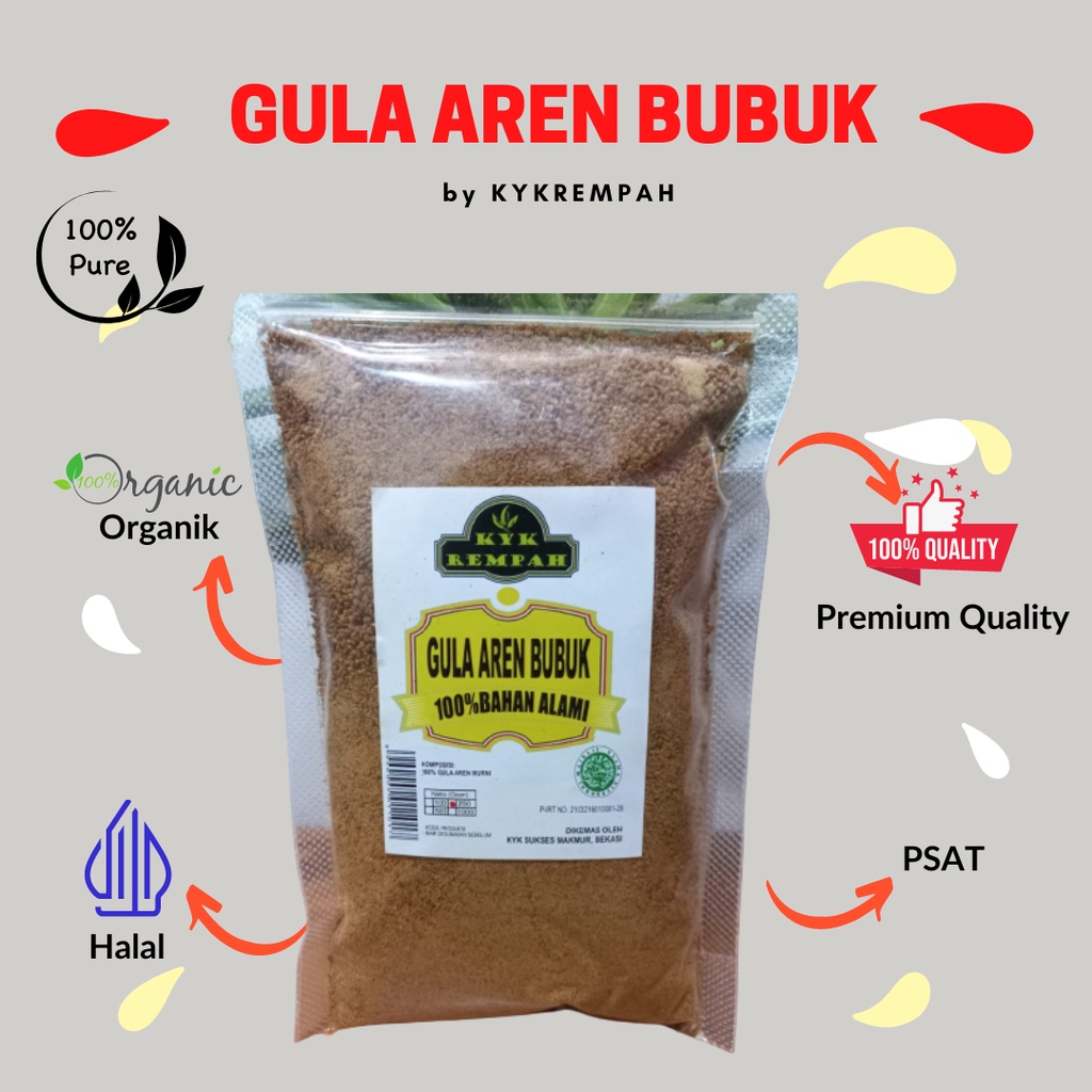 

Gula Semut Aren Organik [500 Gram] - Premium