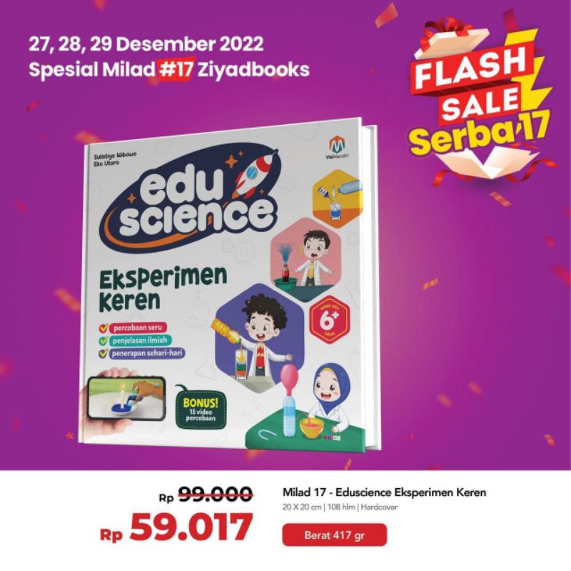 

EDUSCIENCE EKSPERIMEN KEREN || EKSPERIMEN SERU PERTAMAKU
