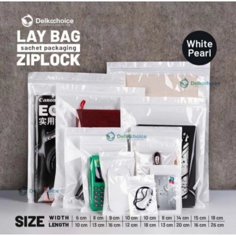 Plastik Klip Ziplock Aksesoris White Delkochoice