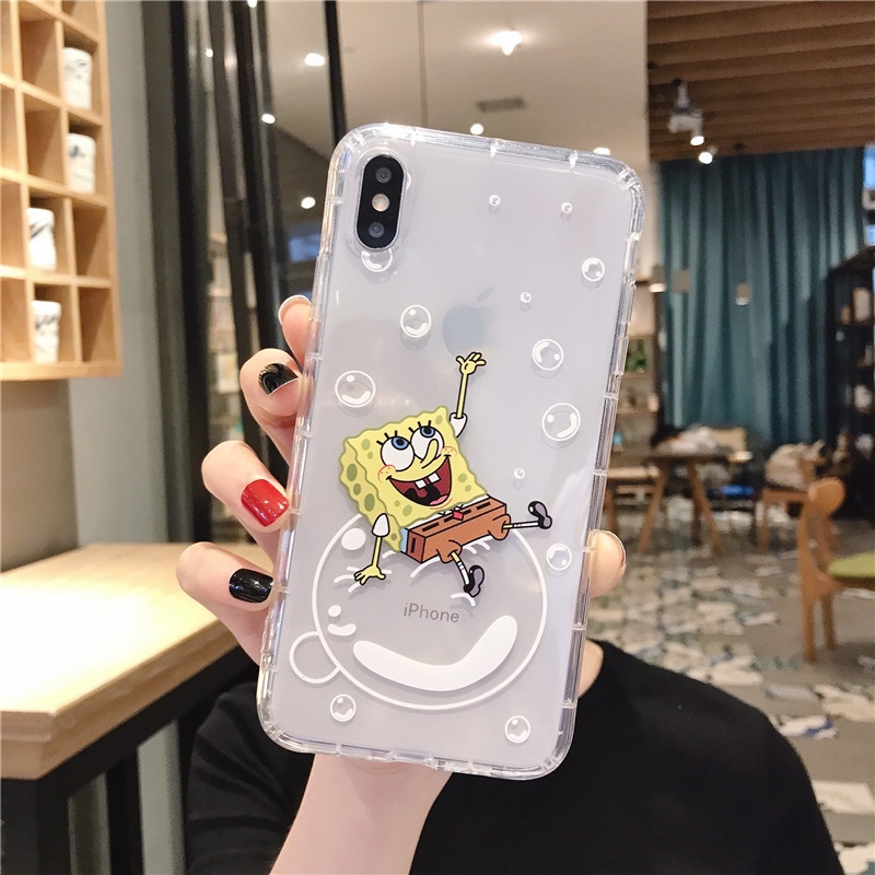 Spongebob printing anticrack case iphone 5 14 5s se 2020 2022 6 6s 6 plus 7 8 plus x xr xs max 11 pro max 12 mini pro max 13