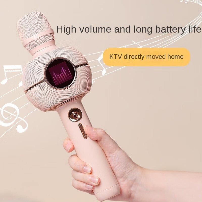 DIVOOM K STARSPARK - Handheld KTV Microphone Pixel Art Karaoke Speaker - Mikrofon Karaoke Wireless Dengan LED Pixel Art dari DIVOOM