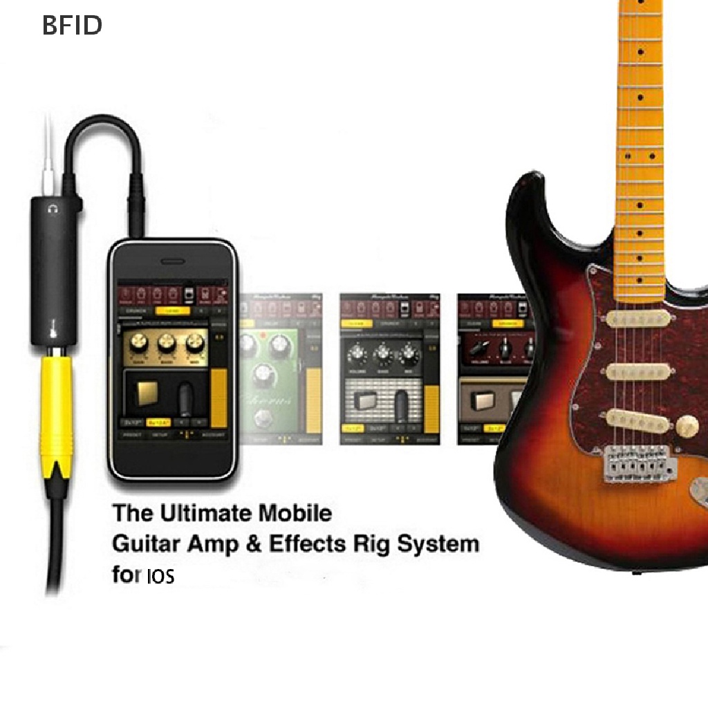 [BFID] Untuk Irig Efek Gitar Ganti Gitar Dengan Telepon Konverter Antarmuka Gitar [ID]