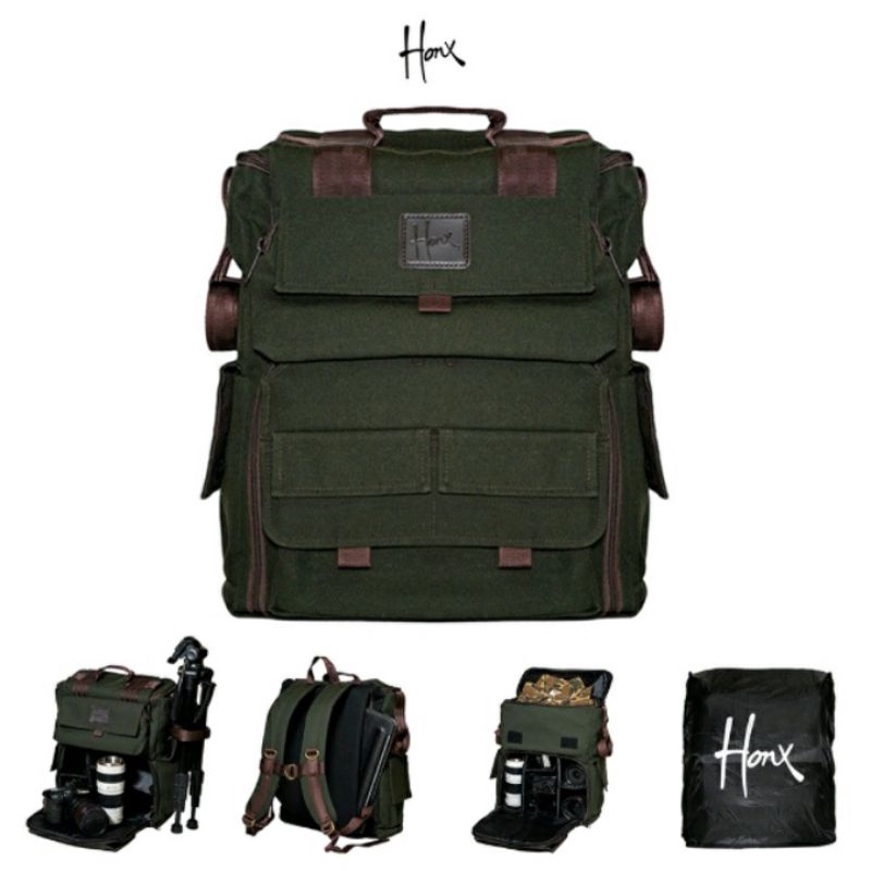 HONX 014 - tas kamera ransel backpack dslr mirrorless lensa laptop drone dan gadget lainnya