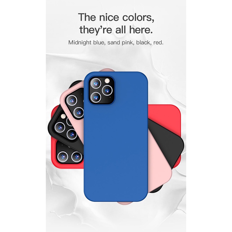 TOTU Casing iPhone 12/Mini/12 Pro/Max Liquid Silicone Case Anti Noda