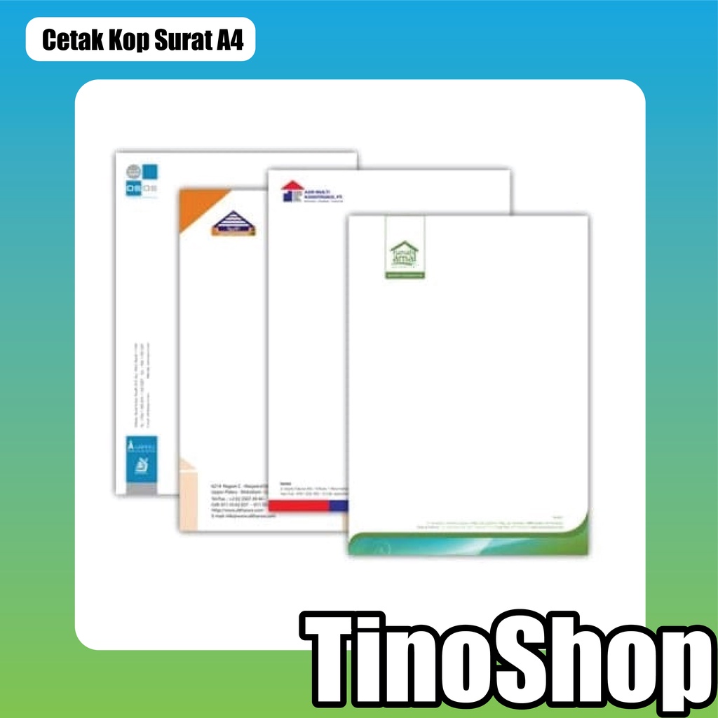 

Cetak Kop Surat A4 Sparasi / Full Colour